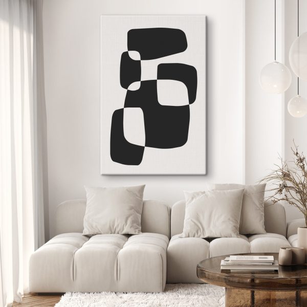 Black and white image of squares Black and white image of squares