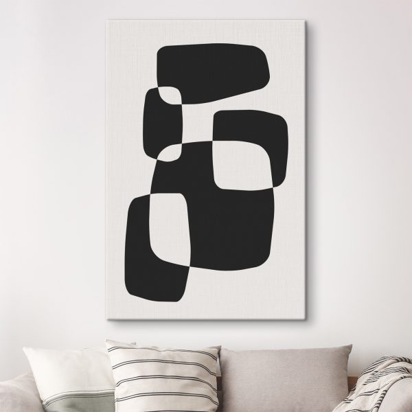 Black and white image of squares Black and white image of squares
