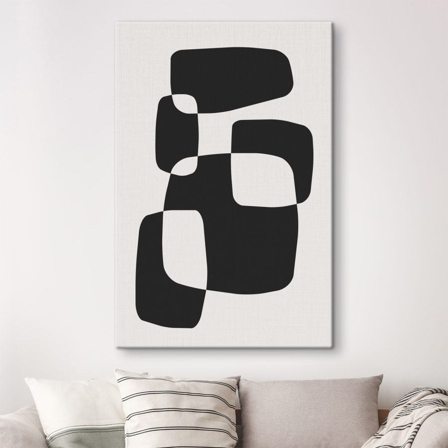 Black and white image of squares Black and white image of squares