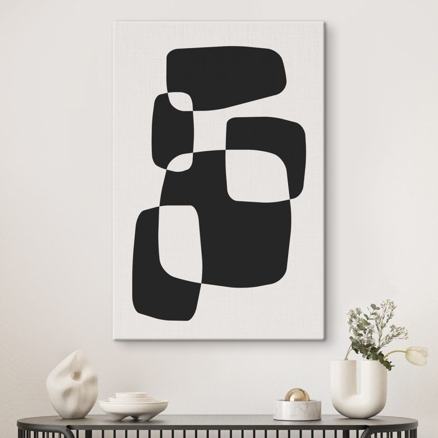 Black and white image of squares Black and white image of squares