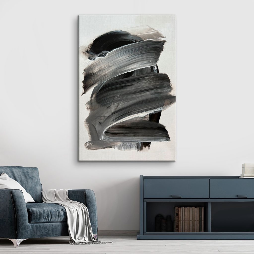 Black and white brushstroke Black and white brushstroke