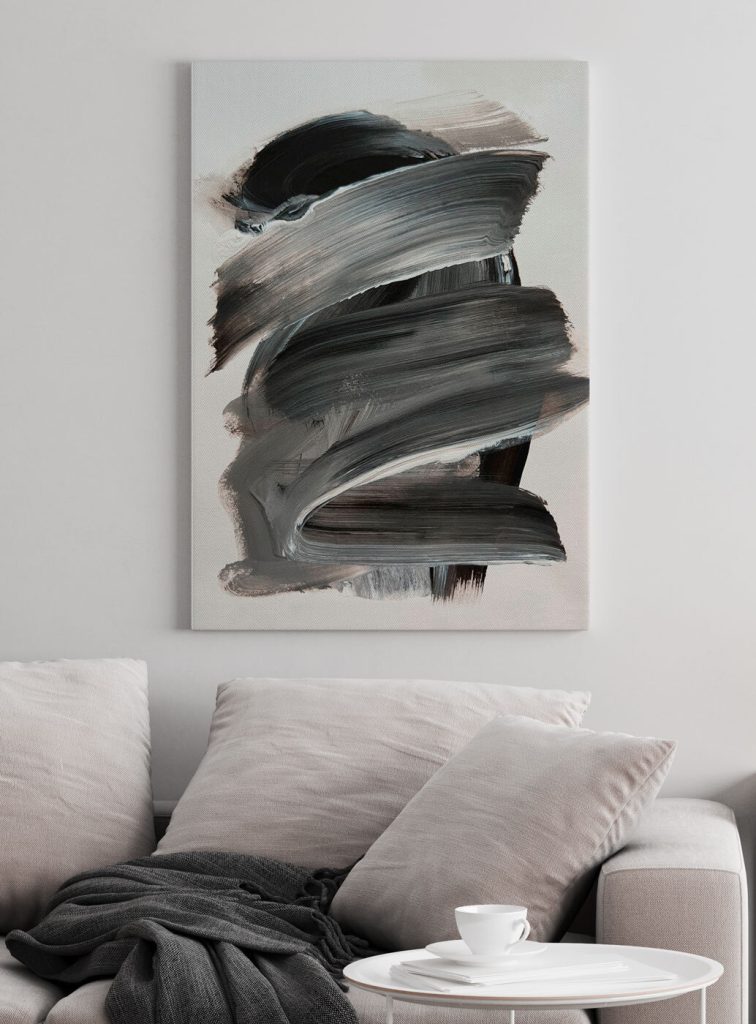 Black and white brushstroke Black and white brushstroke