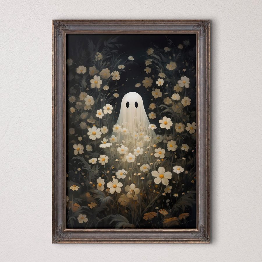 Ghost in a field of flowers Ghost in a field of flowers