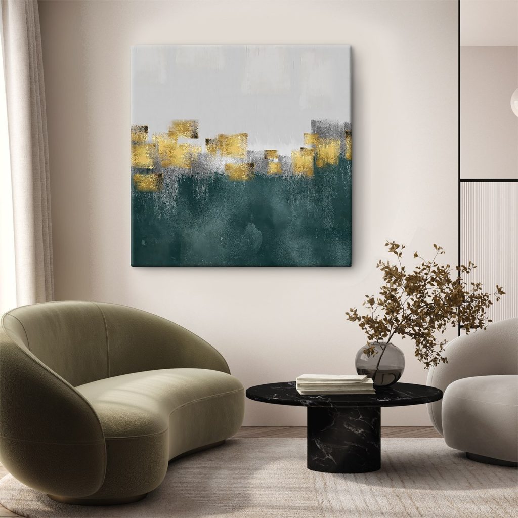 Painting of a city Painting of a city