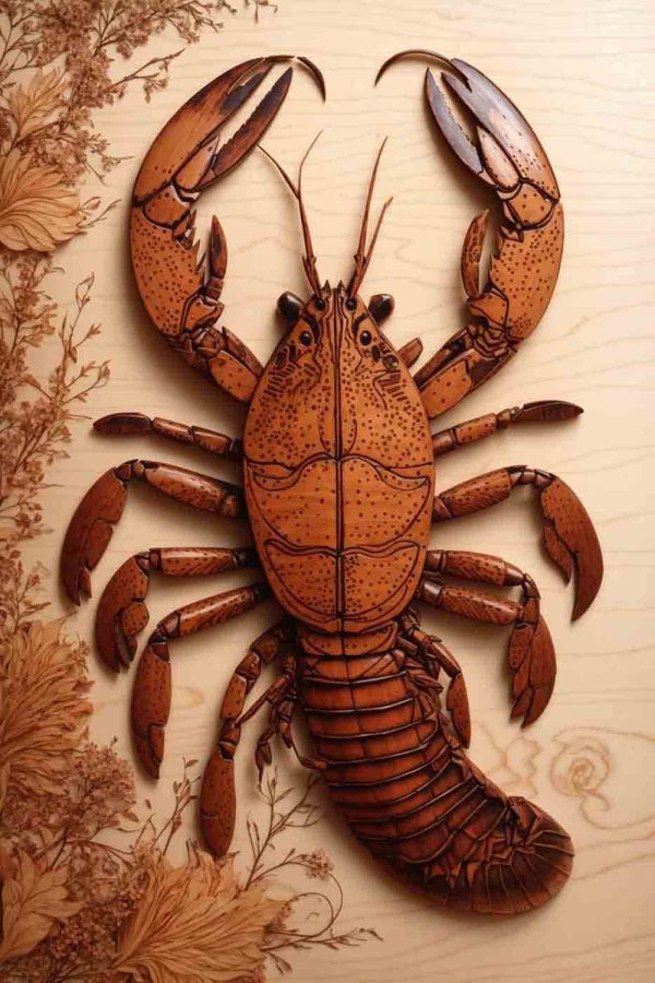 Lobster made out of wood Lobster made out of wood
