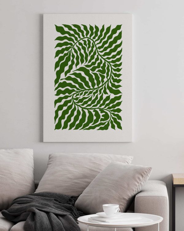 Green and white pattern Green and white pattern