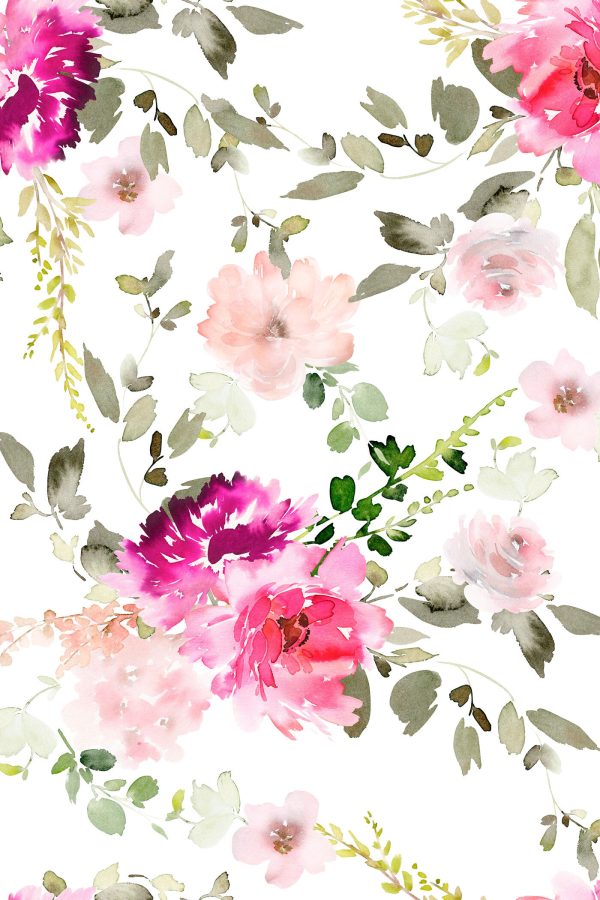 Watercolor painting of flowers Watercolor painting of flowers