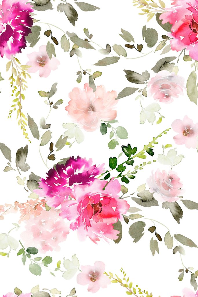 Watercolor painting of flowers Watercolor painting of flowers