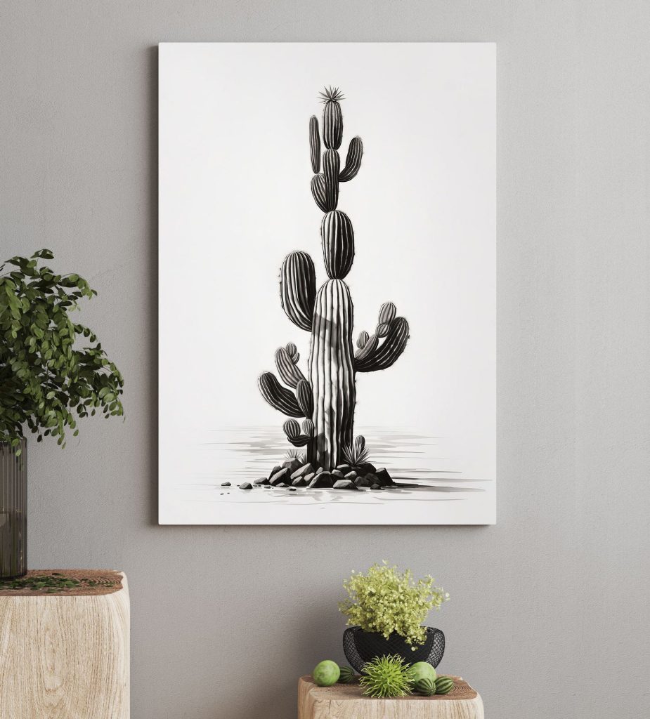 Cactus with a white background