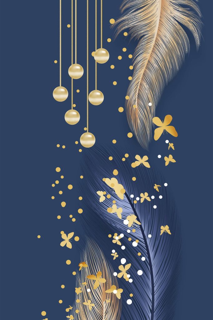 Elegant orbs amidst feather's caress Elegant orbs amidst feather's caress