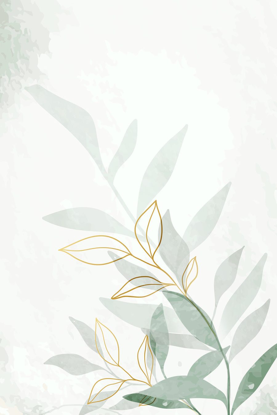 Elegant Leaves in Soft Tones Elegant Leaves in Soft Tones
