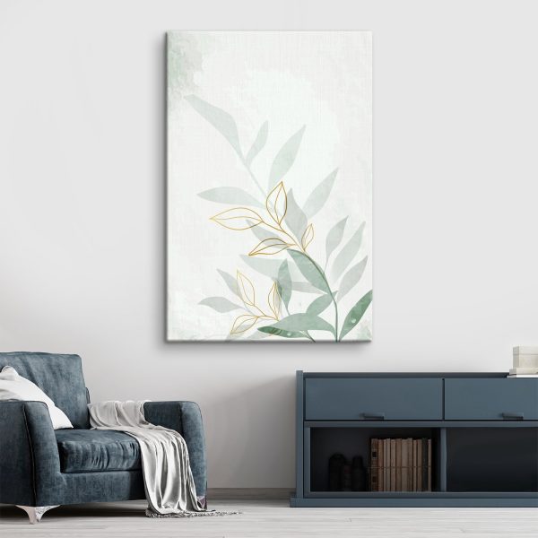 Elegant Leaves in Soft Tones Elegant Leaves in Soft Tones