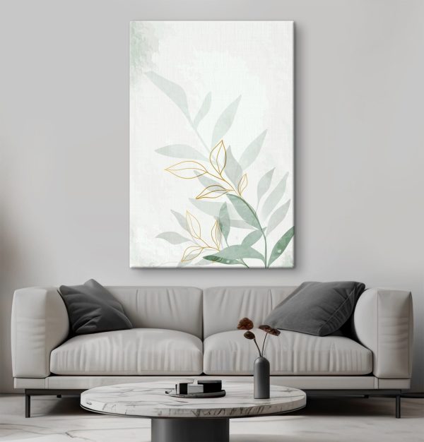 Elegant Leaves in Soft Tones Elegant Leaves in Soft Tones