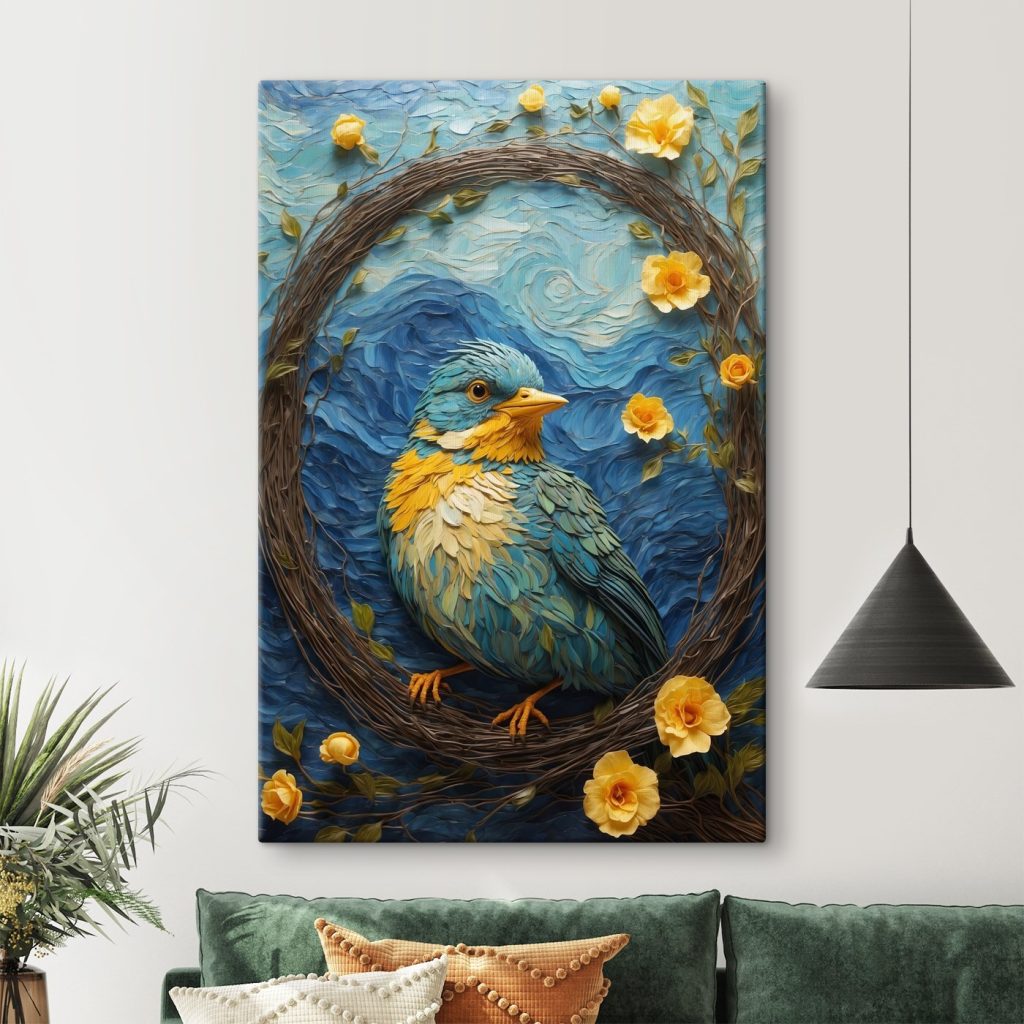 Bird in a wreath Bird in a wreath