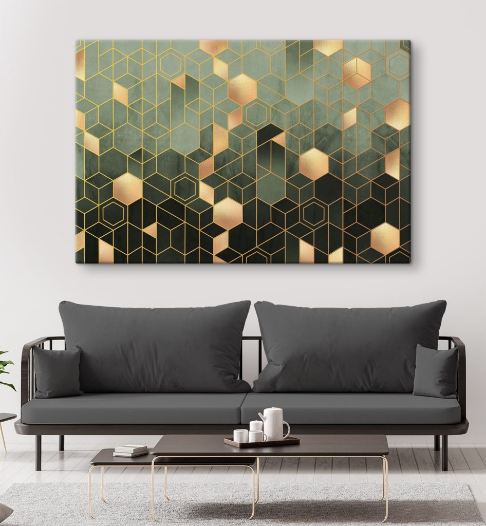 Pattern of hexagons and squares Pattern of hexagons and squares