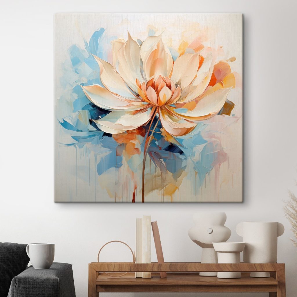 Painting of a flower Painting of a flower