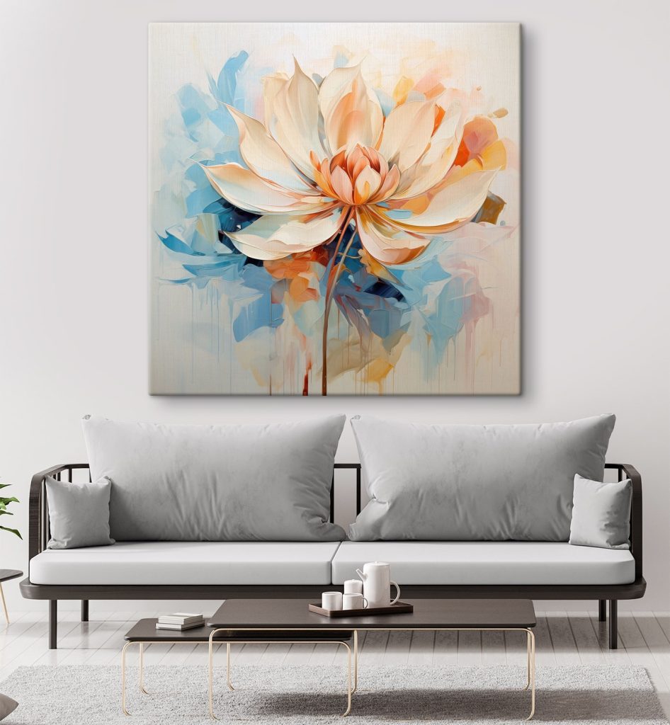 Painting of a flower Painting of a flower