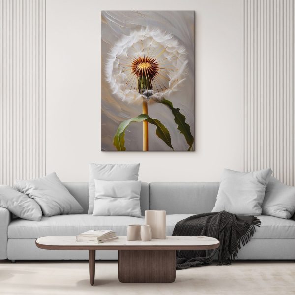 Dandelion with seeds flying in the air Dandelion with seeds flying in the air