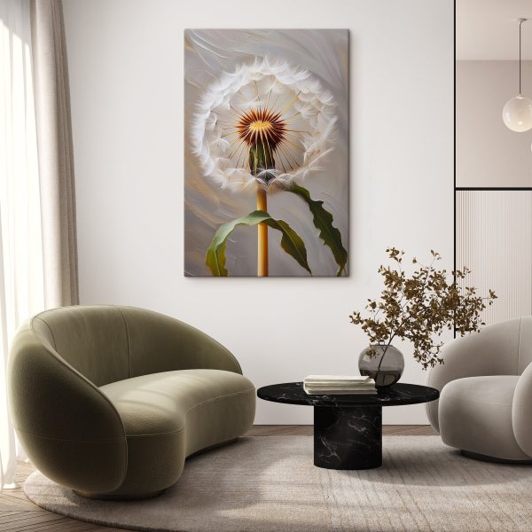 Dandelion with seeds flying in the air Dandelion with seeds flying in the air