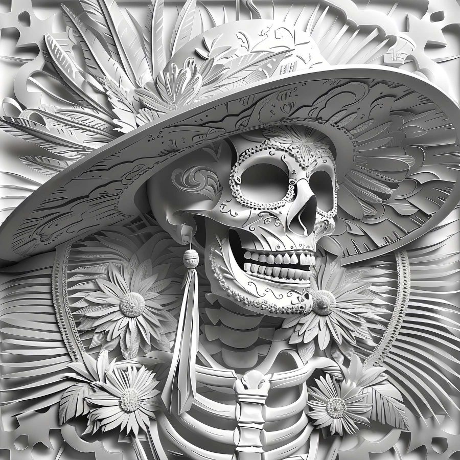 Skull in a hat Skull in a hat