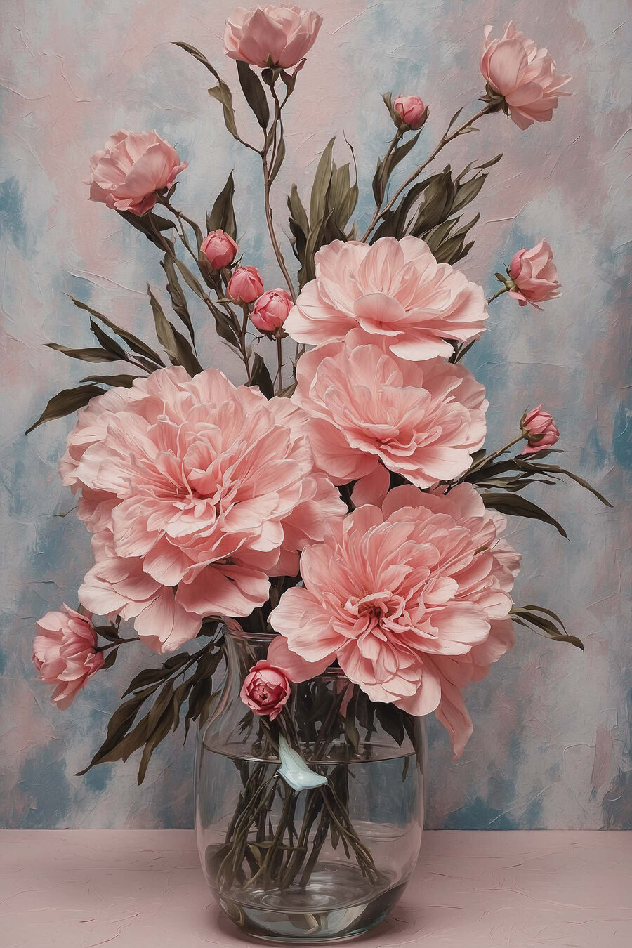 Vase of pink flowers Vase of pink flowers