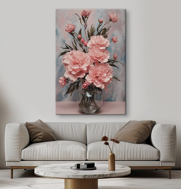 Vase of pink flowers Vase of pink flowers