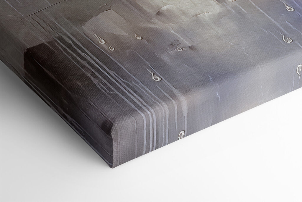 Painting of flowers on a pond Painting of flowers on a pond