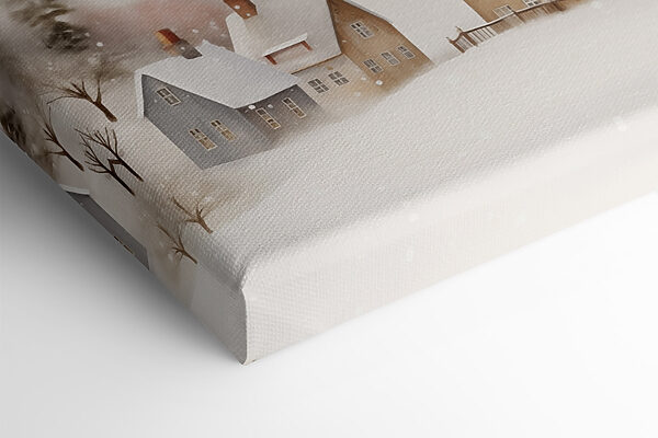 Person walking on a snowy road