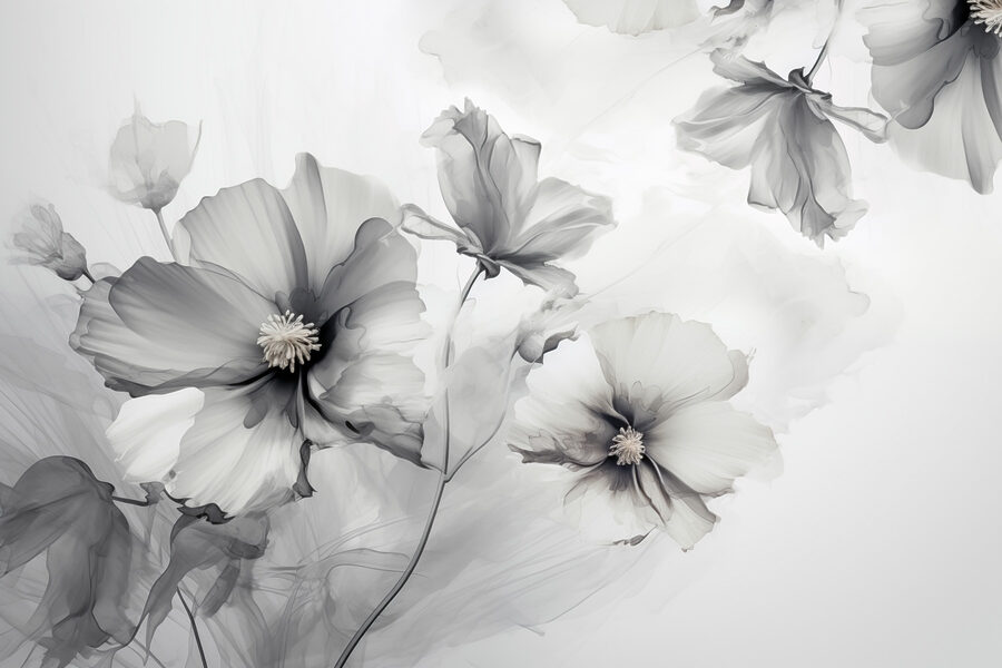 Group of flowers in a white background Group of flowers in a white background