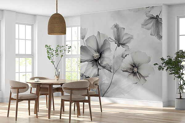 Group of flowers in a white background Group of flowers in a white background