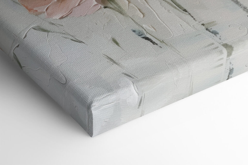 Painting of pink flowers