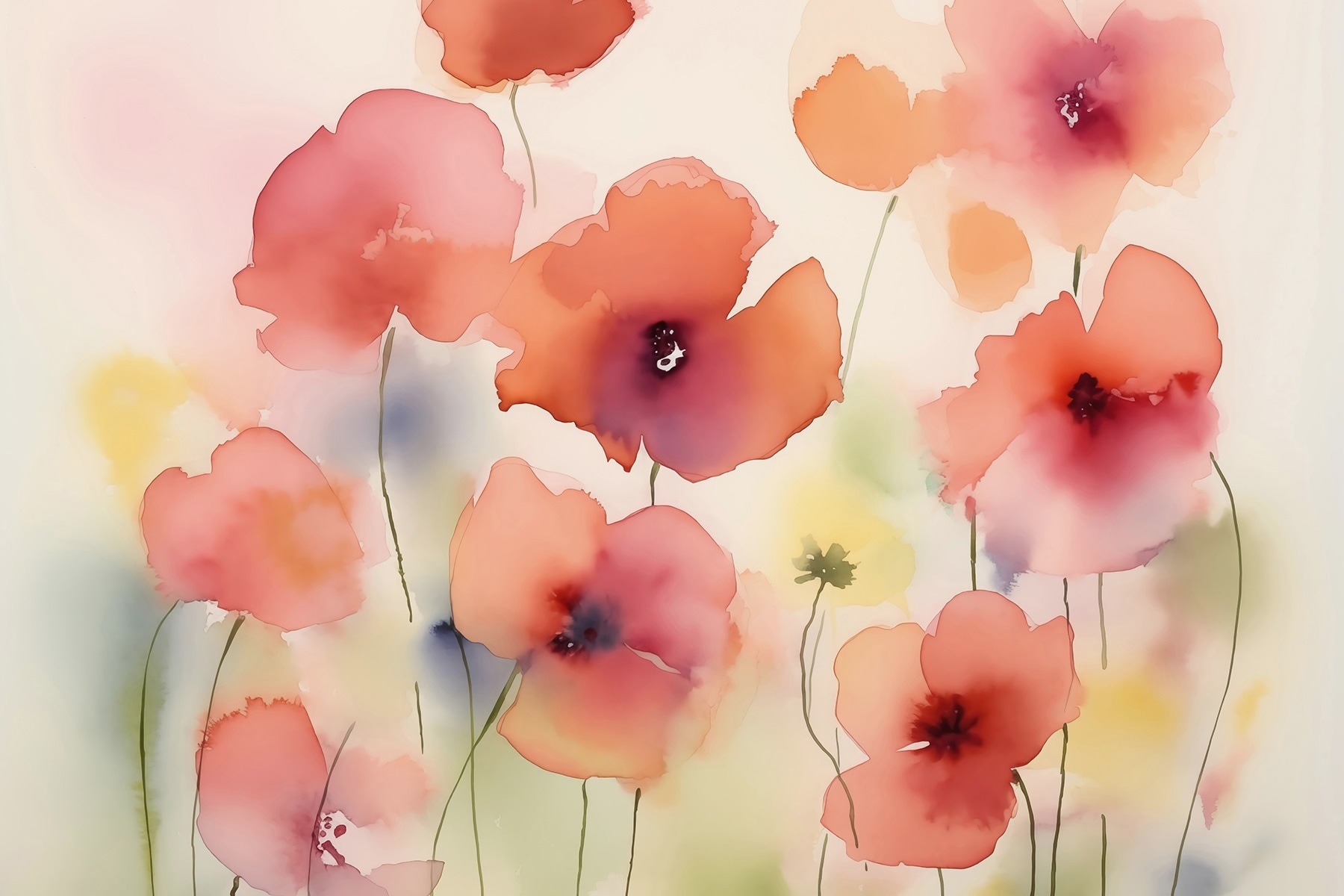 Painting of flowers Painting of flowers