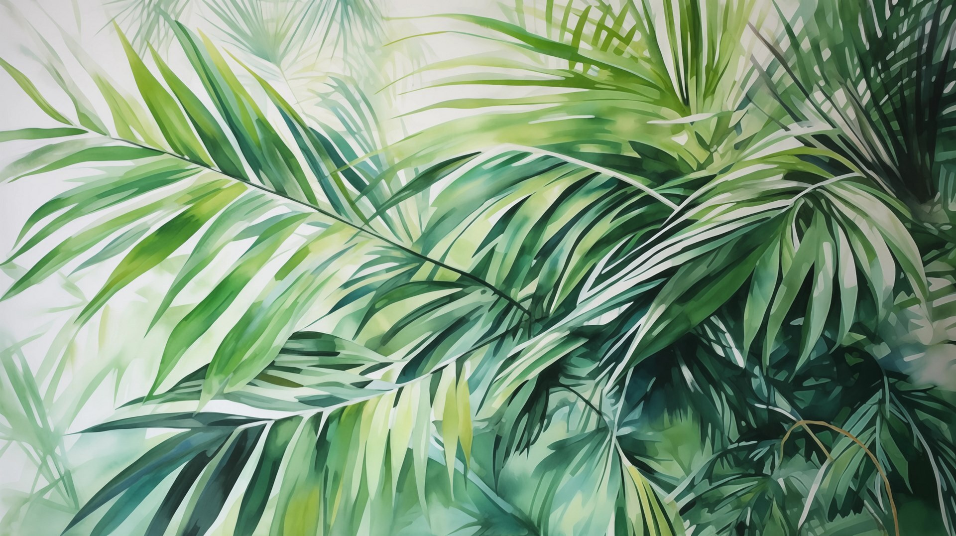 Lush green leaves in vibrant harmony