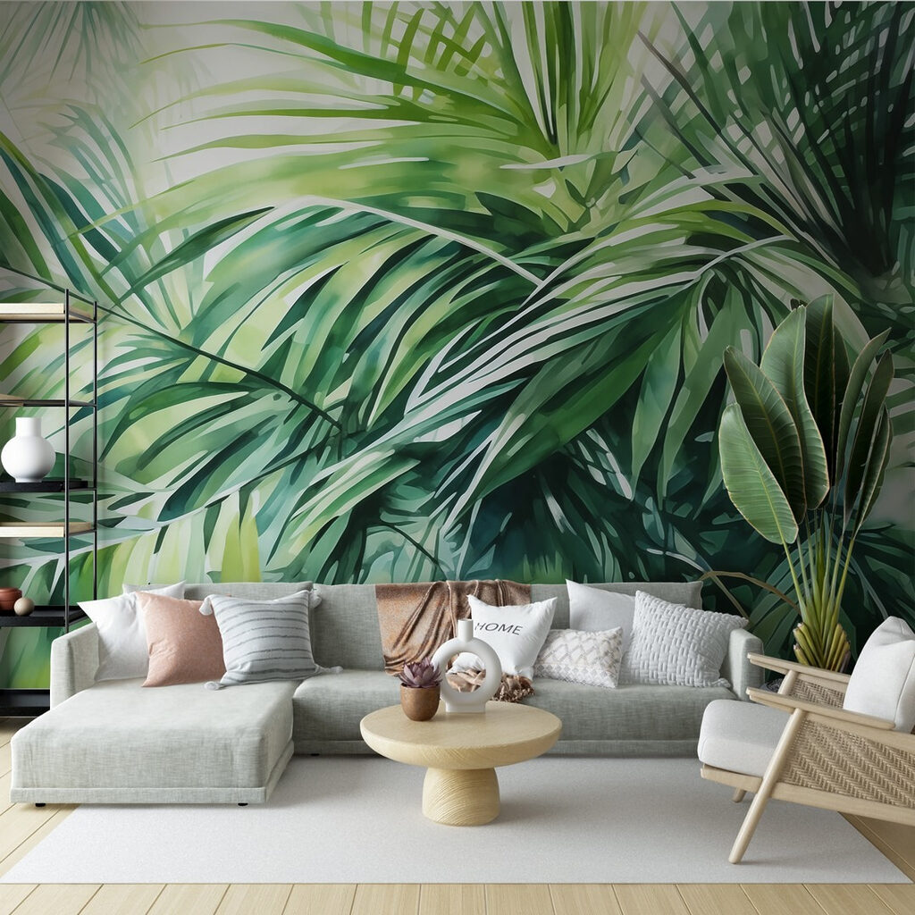 Lush green leaves in vibrant harmony