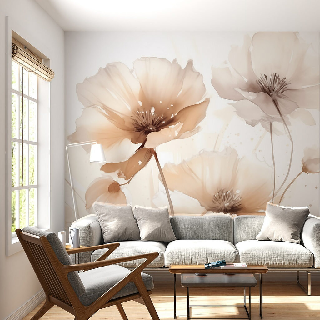 Delicate blooms in soft hues