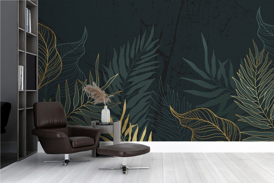 Elegant foliage on a dark backdrop Elegant foliage on a dark backdrop