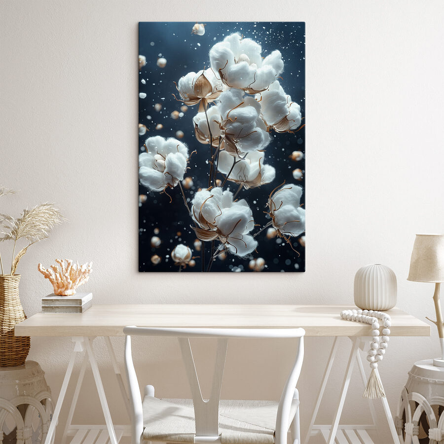 Cotton blossoms in soft motion Cotton blossoms in soft motion