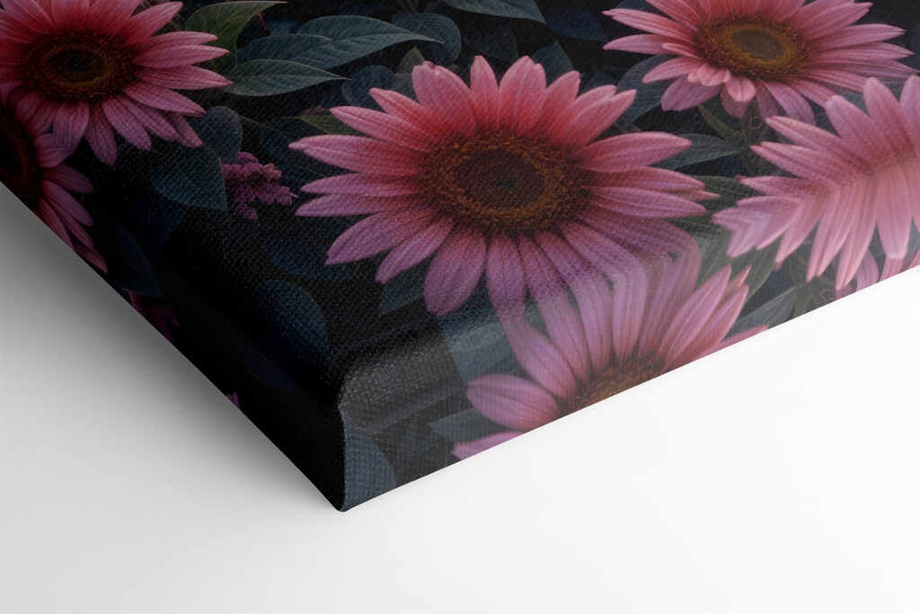 Valley with flowers and a river