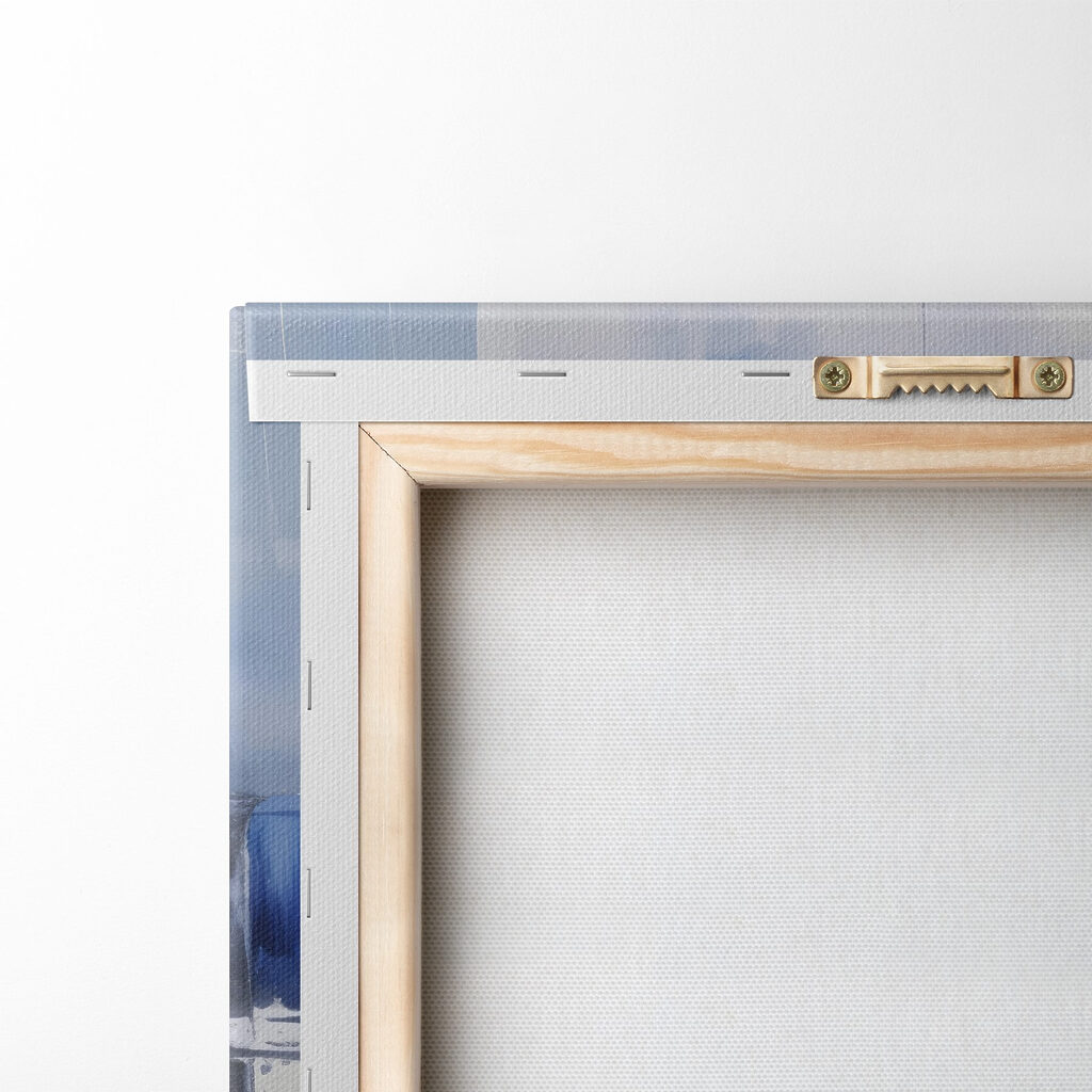 Blue and white wall Blue and white wall