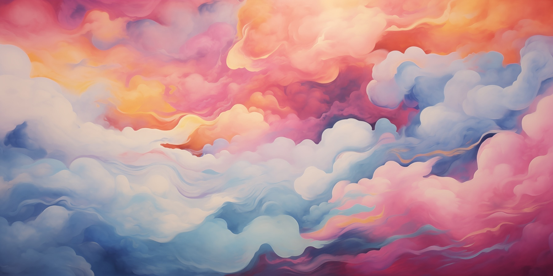 Colorful clouds in the sky