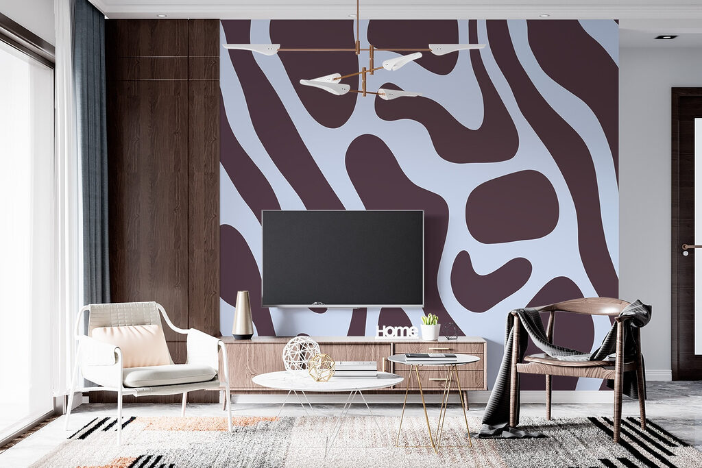 Abstract shapes in calming tones