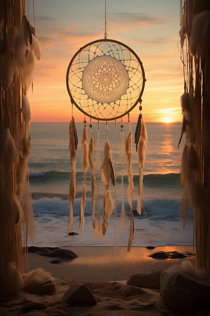 Dream catcher from a doorway