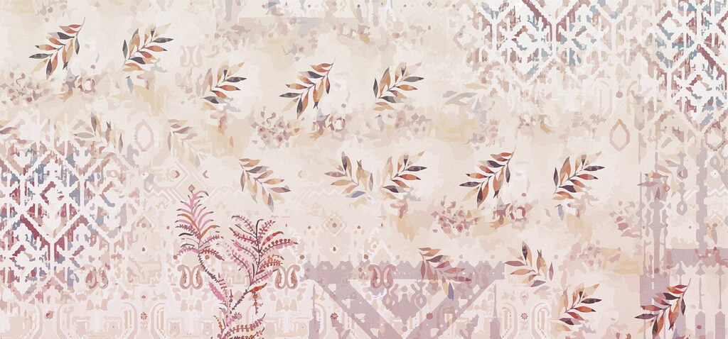 Soft patterns with delicate foliage accents