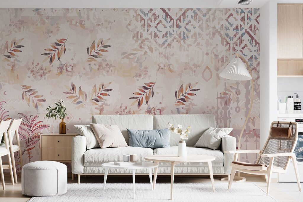 Soft patterns with delicate foliage accents