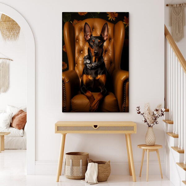 Dog sitting in a chair Dog sitting in a chair