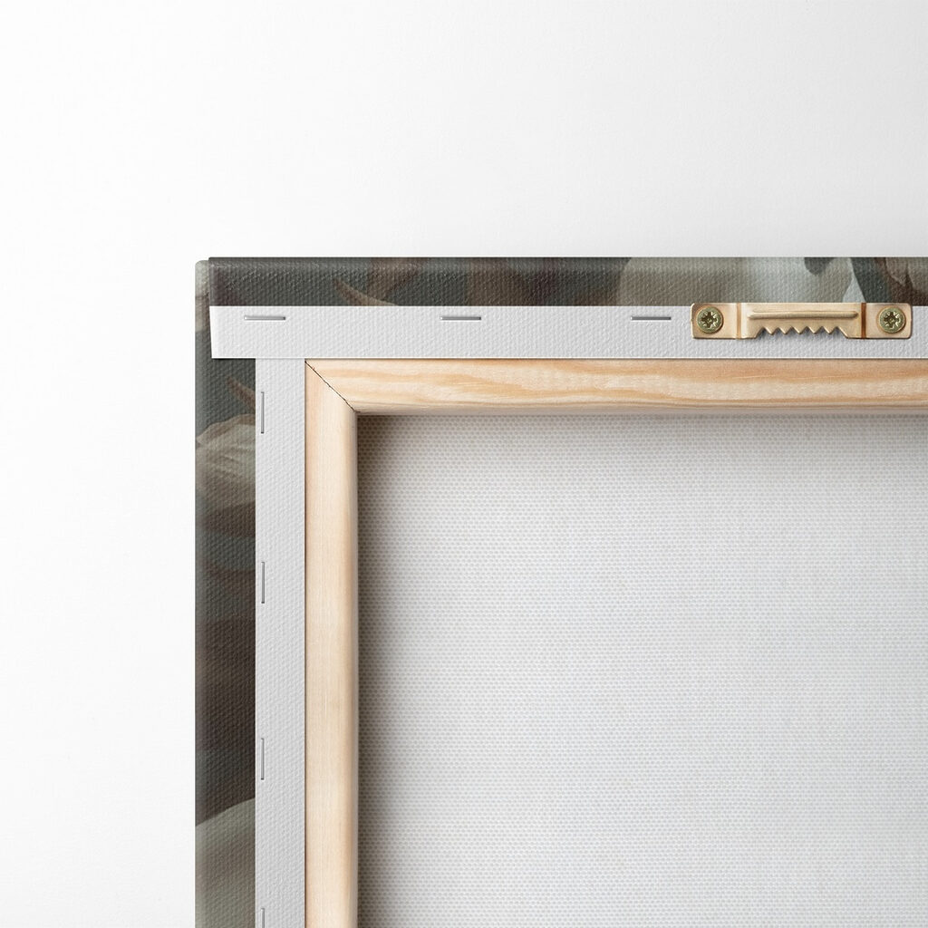 Woman with flowers around her face