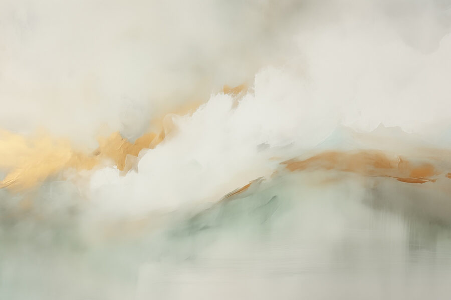 Painting of a mountain range Painting of a mountain range