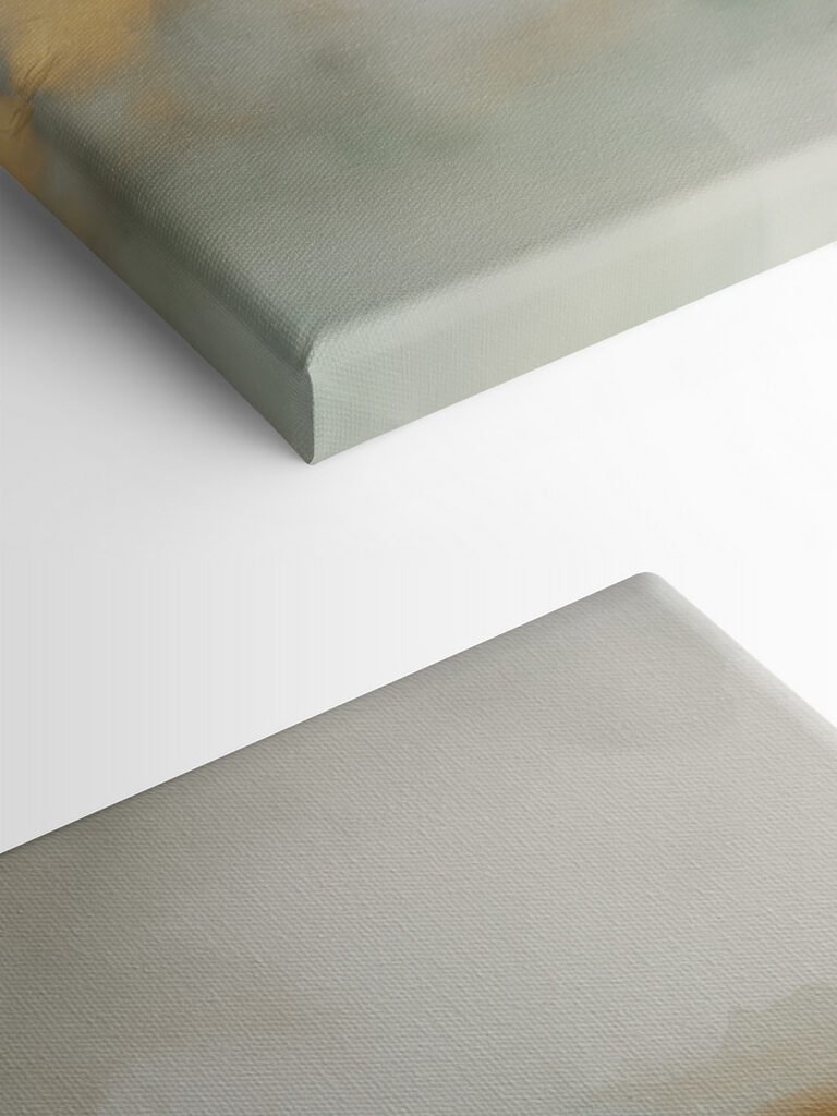 Painting of a mountain range