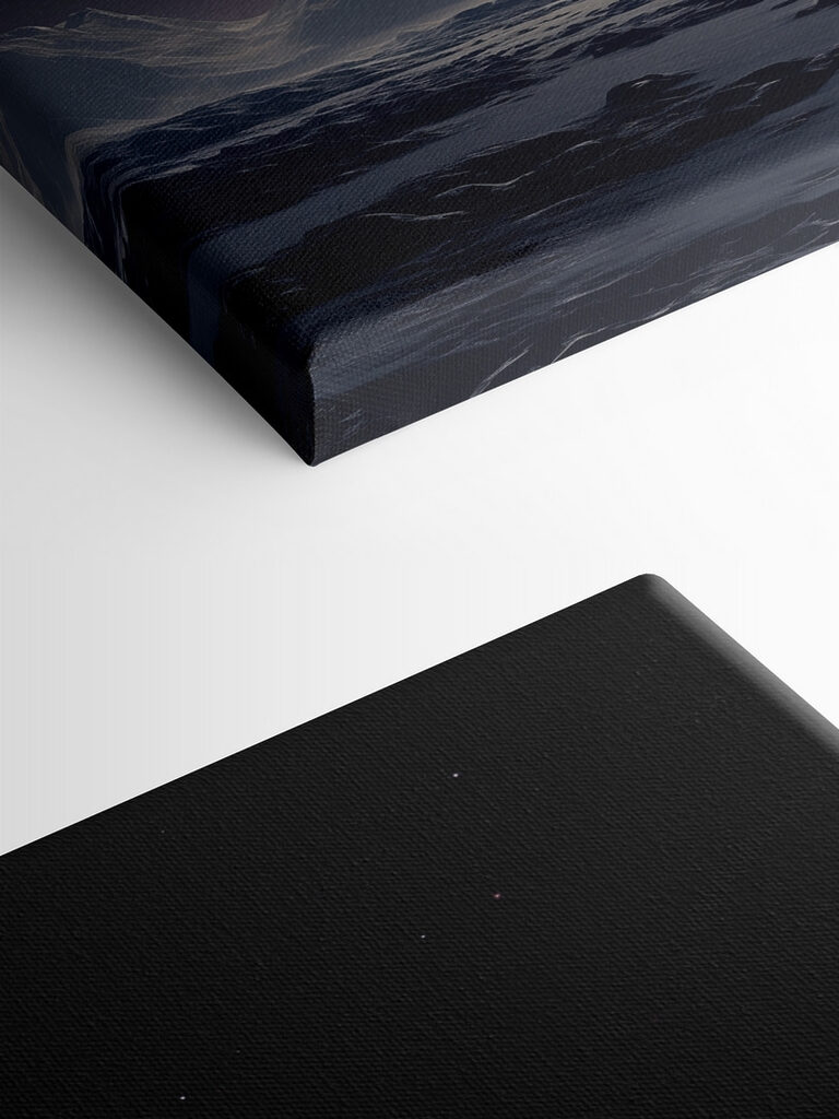 Moon in the sky over mountains