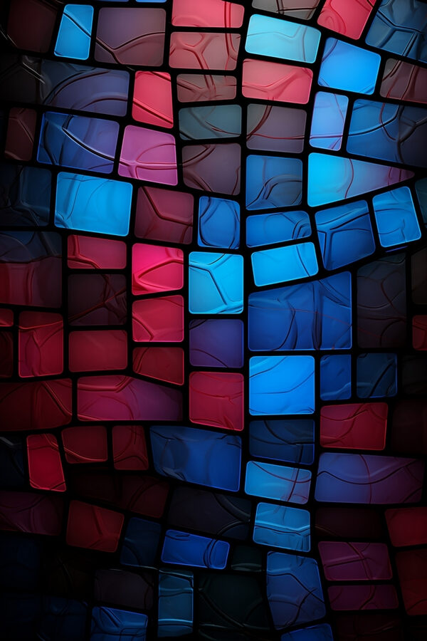 Colorful mosaic of squares Colorful mosaic of squares